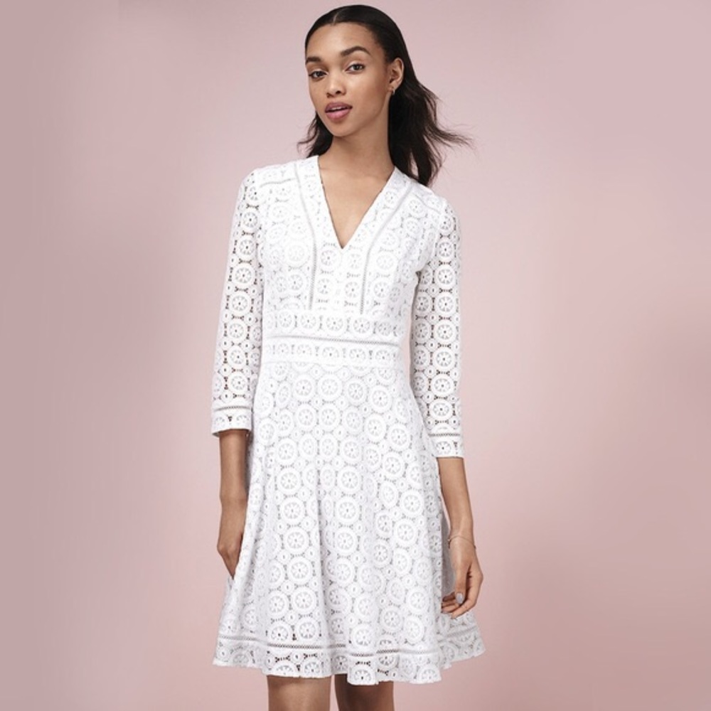 Eliza J Fit & Flare Lace Dress Petite NWT